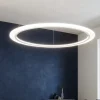 Lampadari Moderni-Affralux acryled lampadario moderno anello bianco led 32w 3000k