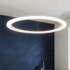 Lampadari Moderni-Affralux acryled lampadario moderno anello bianco led 32w 3000k