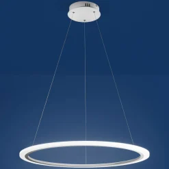 Lampadari Moderni-Affralux acryled lampadario moderno anello bianco led 32w 3000k
