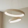 Lampadari Moderni-Affralux anelli diodi sabbia lampadario cerchi led 54w 3200k tortora