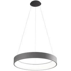 Lampadari Moderni-IsyLuce Affralux band diodi antracite lampadario cerchio led 45cm moderno