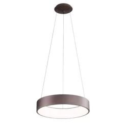 Lampadari Moderni-Affralux band diodi 45cm lampadario cerchio led marrone caffe