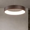 Lampadari Moderni-Affralux band diodi 80cm lampadario cerchio marrone caffe