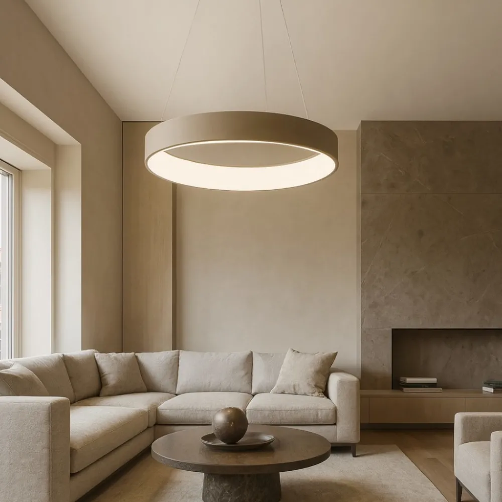 Lampadari Moderni-Affralux band diodi 45cm sabbia lampadario moderno cerchio