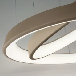 Lampadari Moderni-Affralux band diodi lampadario moderno cerchi led sabbia