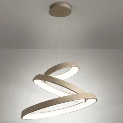 Lampadari Moderni-Affralux band diodi lampadario moderno cerchi led sabbia