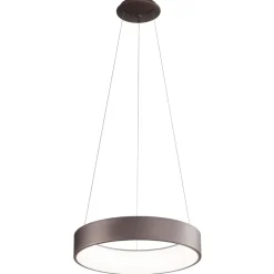 Lampadari Moderni-Affralux band diodi lampadario cerchio 60cm marrone caffe