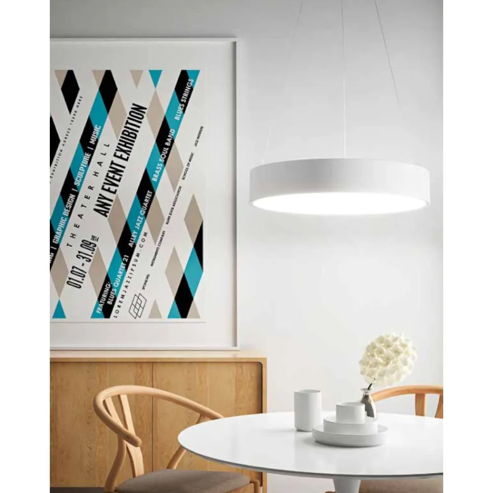 Lampadari Moderni-Affralux band diodi lampadario 60cm cerchio bianco led 3200k