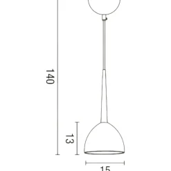 Lampade A Sospensione-Affralux bell lampada a sospensione per isola bianca