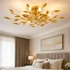 Plafoniere Moderne-Affralux crystallivs plafoniera per camera da letto oro cristalli ambra