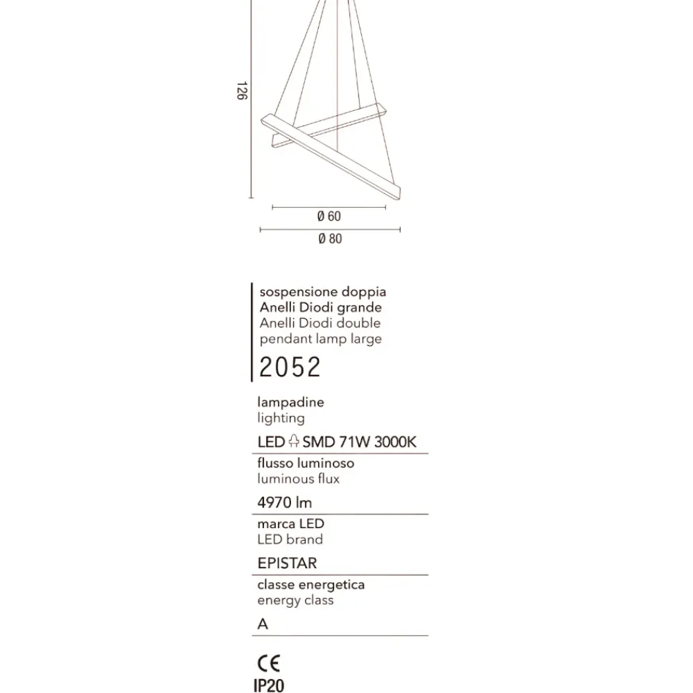 Lampadari Moderni-Affralux diodi lampadario per soggiorno moderno led 82w 3200k bianco