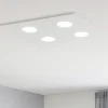 Plafoniere Moderne-Affralux flet plafoniera led 4x9w moderna quadrata bianca