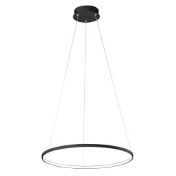 Lampadari Moderni-Affralux lampadario aluring led 26w 3200k cerchio nero moderno