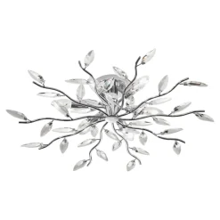 Plafoniere Moderne-Affralux plafoniera per camera da letto petali di cristallo