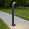 Lampioni Da Giardino-Ideal Lux Agos pt h80 3000k lampione da esterno nero