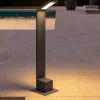 Lampioni Da Giardino-Ideal Lux Agos pt h60 3000k lampione da giardino ip54 antracite led 7w 3000k design moderno