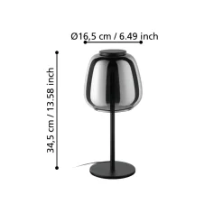 Lampade Da Tavolo-Eglo Alfero z lampada da tavolino moderna dimmerabile led rgb da 2700k a 6500k