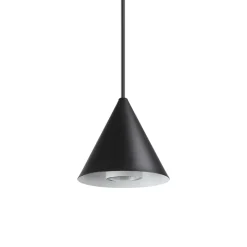Lampade A Sospensione-Ideal Lux A-line sp1 d13 lampada nera a sospensione cono per isola