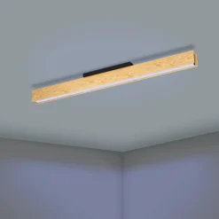 Plafoniere Moderne-Eglo Anchorena z plafoniera moderna in legno led rgb da 2700k a 6500k smart