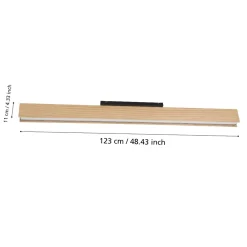 Plafoniere Moderne-Eglo Anchorena z plafoniera moderna in legno led rgb da 2700k a 6500k smart