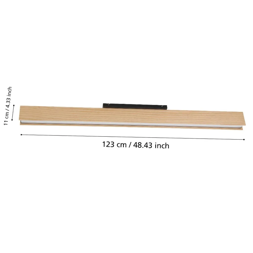 Plafoniere Moderne-Eglo Anchorena z plafoniera moderna in legno led rgb da 2700k a 6500k smart