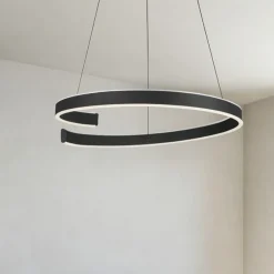 Lampadari Moderni-Eglo Andabaia z lampadario moderno circolare led da 3000k a 6500k
