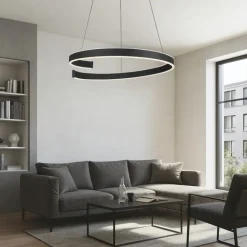 Lampadari Moderni-Eglo Andabaia z lampadario moderno circolare led da 3000k a 6500k