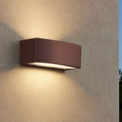 Applique Da Esterno-Ideal Lux Andromeda ap1 coffee applique da esterno marrone