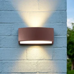 Applique Da Esterno-Ideal Lux Andromeda ap1 coffee applique da esterno marrone