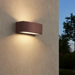 Applique Da Esterno-Ideal Lux Andromeda ap1 coffee applique da esterno marrone