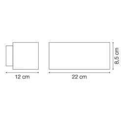 Applique Da Esterno-Ideal Lux Andromeda ap1 coffee applique da esterno marrone