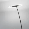 Lampade Da Terra-Linea Light Antigua nera fl piantana moderna led 3000k dimmerabile