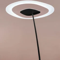 Lampade Da Terra-Linea Light Antigua nera fl piantana moderna led 3000k dimmerabile