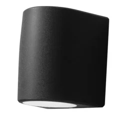 Applique Da Esterno-Top Light Aosta applique per esterni nera anti corrosione ip55