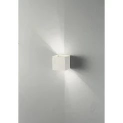 Applique Da Esterno-Ondaluce Ap cube applique led da esterno bianca