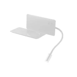 Applique Camera Da Letto-Ondaluce Ap flat applique comodino destro camera da letto bianca led presa usb