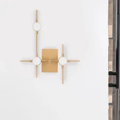 Applique Da Parete-Selezionato da Mazzolaluce Apllique da parete moderna oro led 9w 3000k