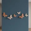 Appendiabiti Da Parete-Selezionato da Mazzolaluce Appendiabiti da cameretta moderno a parete farfalle