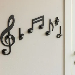 Appendiabiti Da Parete-Selezionato da Mazzolaluce Appendiabiti da parete design musicale verdi nero