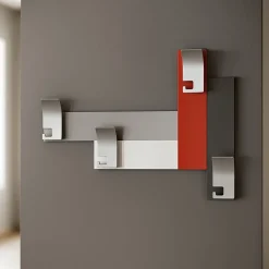 Appendiabiti Da Parete-Selezionato da Mazzolaluce Appendiabiti da parete design moderno rosso rubino bianco grigio