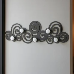 Appendiabiti Da Parete-Selezionato da Mazzolaluce Appendiabiti da parete design moderno metallo colore fango