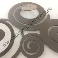 Appendiabiti Da Parete-Selezionato da Mazzolaluce Appendiabiti da parete design moderno metallo colore fango