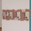 Appendiabiti Da Parete-Selezionato da Mazzolaluce Appendiabiti da parete moderno legno colore rosa nuvola