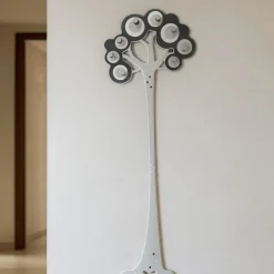 Appendiabiti Da Parete-Selezionato da Mazzolaluce Appendiabiti da parete moderno albero legno colore nero grigio