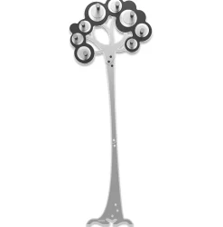 Appendiabiti Da Parete-Selezionato da Mazzolaluce Appendiabiti da parete moderno albero legno colore nero grigio