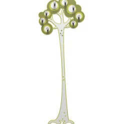 Appendiabiti Da Parete-Selezionato da Mazzolaluce Appendiabiti da parete moderno albero legno colore verde oliva