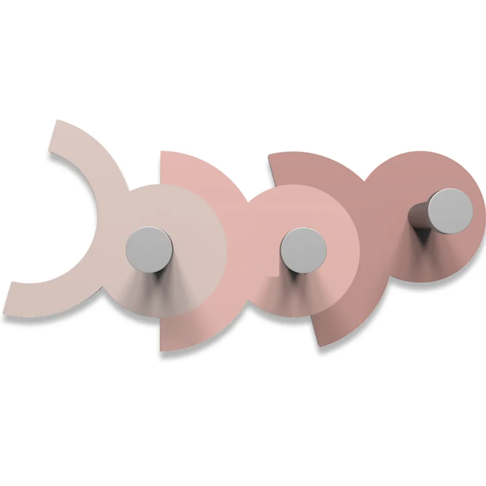 Appendiabiti Da Parete-Selezionato da Mazzolaluce Appendiabiti da parete rosa antico moderno legno