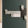 Appendiabiti Da Parete-Selezionato da Mazzolaluce Appendiabiti da parete stripes 80 moderno nero grigio bianco