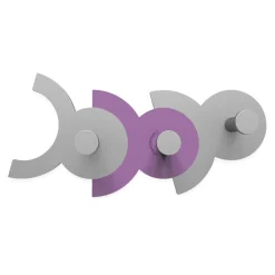 Appendiabiti Da Parete-Selezionato da Mazzolaluce Appendiabiti da parete viola grigio moderno diennea legno
