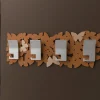 Appendiabiti Da Parete-Selezionato da Mazzolaluce Appendiabiti moderno farfalle da parete colore abbronzato arancione